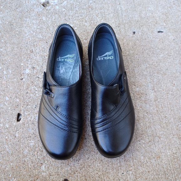 Dansko Shoes Size 36 Size 5.5 Black Leather - Picture 13 of 13